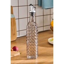 Özbience Daisy Cam Kare Yağdanlık 500 Ml, Şık ve Modern Tasarım, Pratik Kullanım