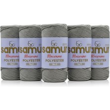 Samur 5 Adet 3 No Polyester Makrome 0430 Gri