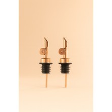 Özbience 2'li Paslanmaz Çelik Yağdanlık ve Şişe Ucu Servis Aparatı