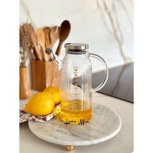 Özbience Şeffaf Cam Yağlık, Metal Kapak, 1000 Ml, Pratik Kullanım