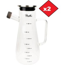 Özbience 2'li Gaelon Cam Yağlık ve Sirkelik Seti, 900 Ml, Şık ve Kullanışlı Tasarım