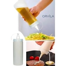 Özbience Şeffaf 700ML Yağdanlık, Kapaklı, Sızdırmaz, Çok Amaçlı Sosluk