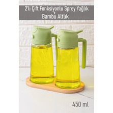 Özbience Cam Sprey Şişe Yağdanlık, Limon, Sirke, Sos Püskürtücü, Sızdırmaz, Standlı