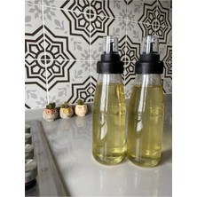 Özbience 2'li 750 ml Cam Yağlık ve Sirkelik Büyük Boy Seti, Pratik ve Şık Tasarım