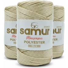 Samur 3 Adet 4 No Polyester Makrome 0230 Açık Bej