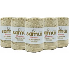 Samur 5 Adet 4 No Polyester Makrome 0230 Açık Bej