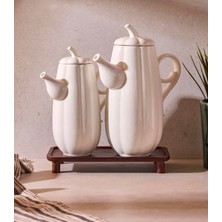 Özbience Çırağan Pumpkin Bal ve Kabağı Porselen Yağlık Seti, Şık Tasarım