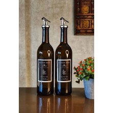 Özbience Şişe Çiftli 750 ml Zeytinyağı Yağdanlık Seti, Şık ve Kullanışlı Tasarım