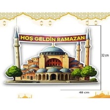 Ayasofya Camii Hoş Geldin Ramazan Kapı Süsü