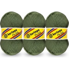 Kartopu Flora K430 Çağla Yeşil El Örgü Patik Ipi 100 gr 3 Adet