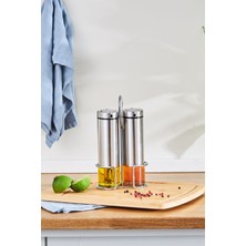 Özbience Paslanmaz Çelik Standlı Yağlık ve Sirkelik Seti, Şık ve Pratik Tasarım