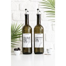 Özbience Yeşil Yağdanlık 750 ml Sızdırmaz Damlatmaz Sağlam ve Şık Tasarım