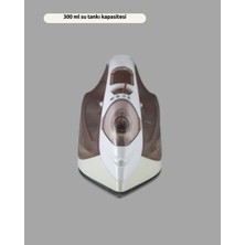 Sepetink Kahverengi Buharlı Ütü 2200W Sürekli Buhar 120 G Şok Buhar