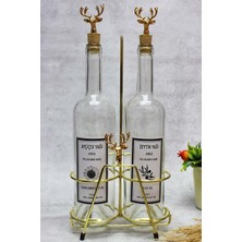 Özbience Standlı Geyik Desenli Mantar Tıpalı Yağlık, Şık ve Kullanışlı Tasarım