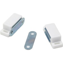 Shopwave 50 Adet Beyaz 4.5cm Mıknatıslı Sineklik Çıt Çıt (5047)