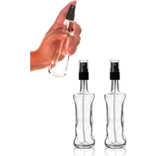 Özbience 2'li Pratik Cam Sprey Şişe Seti, 100ML, Çok Amaçlı Kullanım