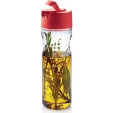 Özbience Duru Yağdanlık 1 Litre, Kırmızı Kapak, Şık ve Dayanıklı Tasarım