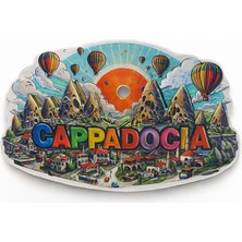 Poebgo Family's Kapadokya Temalı Silikon Buzdolabı Magneti Model 4