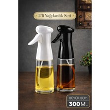Özbience Büyük Sprey Yağdanlık, Cam Şişe, Airfryer Püskürtmeli, 300 ml