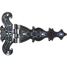 Vice Avm Dekoratif, Sac Tek Kuyruklu Menteşe - 69x102 mm, Büyük, Eskitme, 1 Adet TG-V 6938