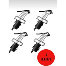 Özbience 4'lü Cam Şişe Ucu Tıpası, Akıtmaz Yağlık ve Sirke Kapakları