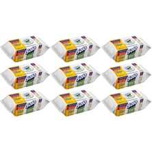 Solo Yüzey Temizlik Havlusu - Mendili 100 Yaprak Limon & Portakal Tazeliği (9 Lu Set) 900 Yaprak