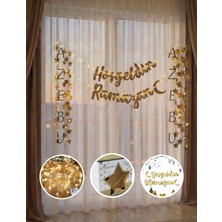 Özbience Ramazan Temalı LED Banner ve Yıldız Süsleme Seti, 4m, Dekorasyon