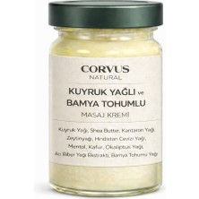 Corvus Natural Kuyruk Yağlı ve Bamya Tohumlu Doğal Masaj Kremi 100 Ml.