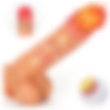 Softsense Premium Uzaktan Kumandalı Ileri Geri Hareketli & Rotasyonlu Ultra Gerçekçi Vantuzlu Dildo Vibratör