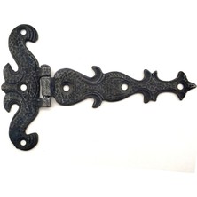 Vice Avm Antika Tarz Dekoratif Pirinç Kuyruklu Kelebek Menteşe - 94x147 mm, Oksit TG-V 6705