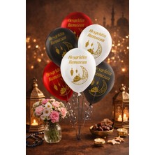 Özbience Ramazan Temalı Balonlar, 10 Adet, Eğlenceli ve Renkli Dekorasyon Seti