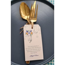 Özbience Iftar Sofrası Için 10'lu Çatal Bıçak ve Kart Süsler Seti