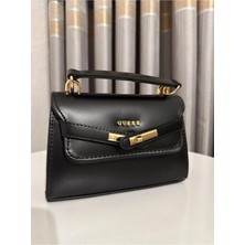 Lümen Bujiteri Siyah Kadın El Çantası Gold Tokalı Şık & Lüks Tasarım