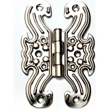 Vice Avm Dekoratif, Sac Kelebek Menteşe - Büyük, Nikel, 1 Adet Tg-V 6722