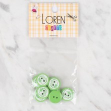 urfakent bilişim ve medya danışmanlık Loren Crafts 8 Li Yeşil Kedi Düğme - 589