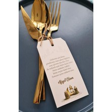 Özbience Ramazan Temalı Çatal Bıçak ve Kart Süsleri 10'lu Paket, Sofra Dekoru