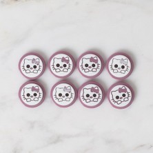 urfakent bilişim ve medya danışmanlık Loren Crafts 8 Li Vişne Çürüğü Kedi Düğme - 586