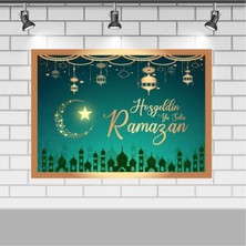 Özbience Ramazan Temalı Branda Afişi 50X70 Cm, Dekoratif ve Şık Tasarım