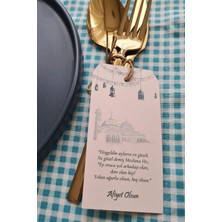 Özbience Iftar Sofrası Süsü Çatal Bıçak Takımı 10'lu Paket Ramazan Dekorasyonu