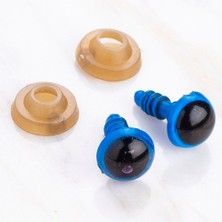 urfakent bilişim ve medya danışmanlık Loren 8 mm Mavi 5 Çift Amigurumi Göz