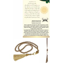 urfakent bilişim ve medya danışmanlık Namaz Tesbihi Vavlı 99'lu Cam Incili Amenerrasulü Dua Kartı Ile Süt Kahve Renk Hediyelik