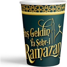 Özbience 8'li Karton Bardak, Ramazan ve Bayram Temalı, Dayanıklı ve Şık