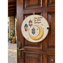 Özbience Ramazan Temalı Dft Baskı Kapı Süsü, Ev Dekorasyonu Için Şık Tasarım