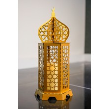 Özbience Şık Metal Dekor, Ramazan Kandili Temalı, Ev ve Ofis Için Islami Sanat