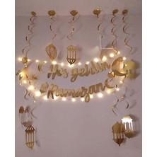 Özbience LED Işıklı Ramazan Bayramı Hoşgeldin Yazısı Tavan Süsü