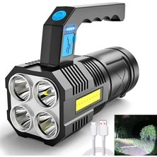 Skygo 4 Başlıklı Çok Fonksiyonlu Şarjlı El Feneri HS29