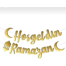 Özbience Hoşgeldin Ramazan Temalı Goldürün Yazısı, Özel Dekorasyon Hediye
