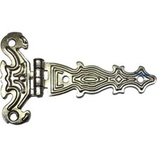 Vice Avm Dekoratif, Sac Tek Kuyruklu Menteşe - 40x68 mm, Küçük, Nikel, 100 Adet TG-V 7003