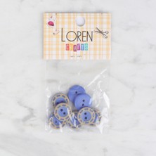 urfakent bilişim ve medya danışmanlık Loren Crafts 8 Li Mavi Düğme - 290