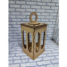 Özbience Boyanabilir Ahşap Ramazan Feneri, Süs ve Dekorasyon Için Şık Tasarım